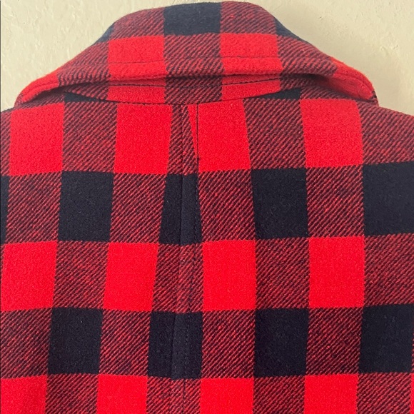 Like New! J. Crew Wool Blend Buffalo Check Peacoat Red and Blue in Size 2 - Picture 9 of 16